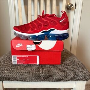 Nike Air VaporMax Plus Red and Blue Sneakers